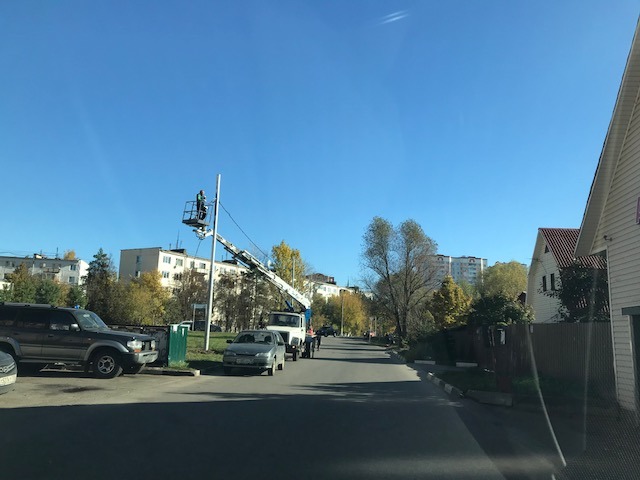 Специалисты установят линию освещения вдоль дороги от Подольска к Рязановскому