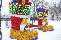 Установка праздничных инсталляций продолжилась в поселении Рязановское