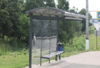 Продолжаются работы по устройству нового павильона на остановке общественного транспорта «Сады «Березка»