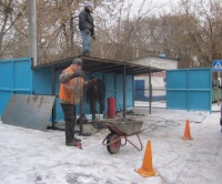 Капитальный ремонт мусоросборочной площадки вблизи дома 5 поселка Фабрики им. 1 Мая