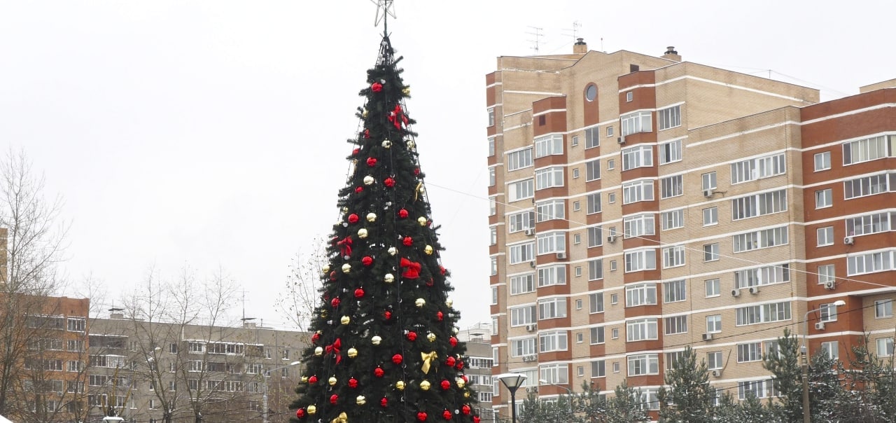Установка новогодних елок началась в поселении Рязановское