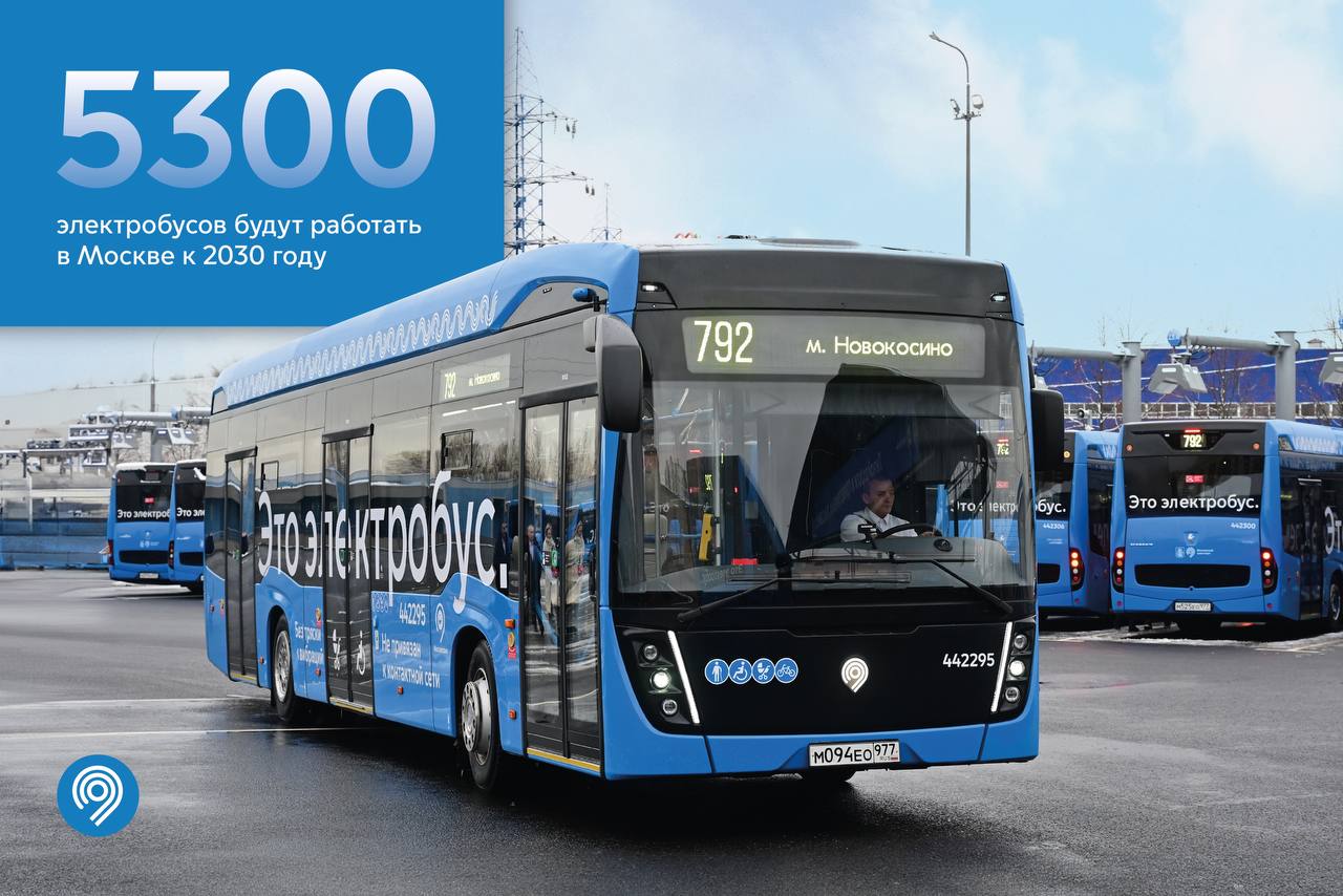Экологичный транспорт: к 2030 году в столице будет ходить 5300 электробусов